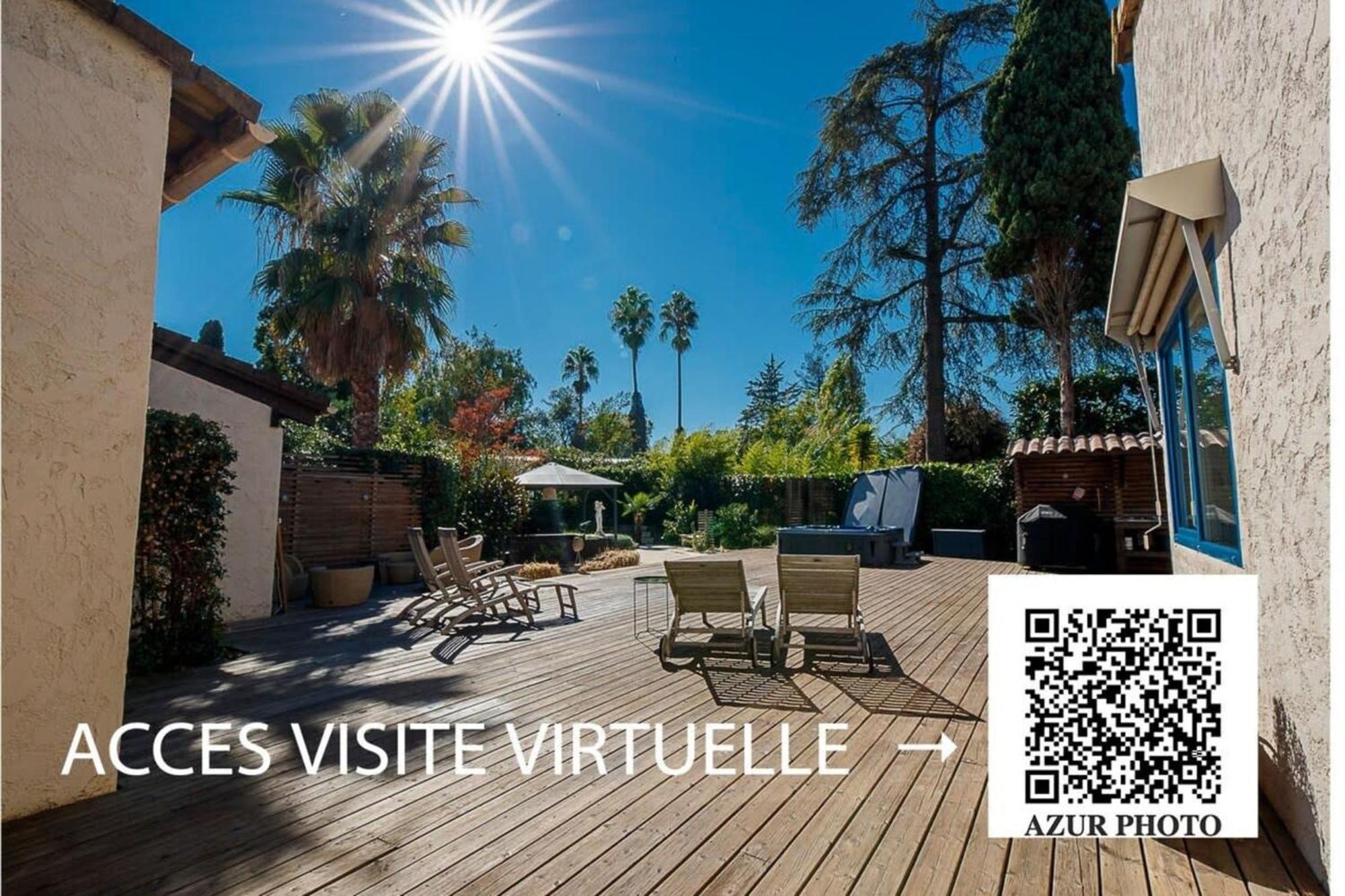 Belle villa 4 chambres - jacuzzi privatif - piscine Biot Esterno foto